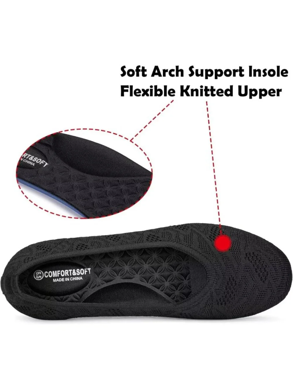 N/A knit upper
